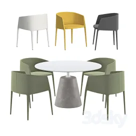 Mdf italia achille armchair rock table
